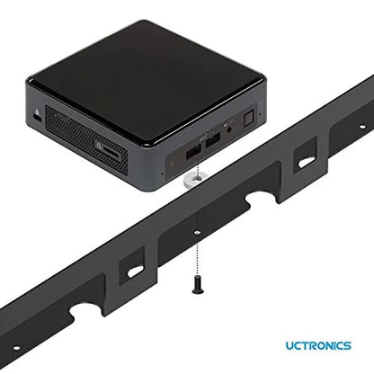 UCTRONICS NUC Montaje en Rack, 19" 1U Montaje en Rack Soporta 3 Unidades de Modelo Bajo NUC