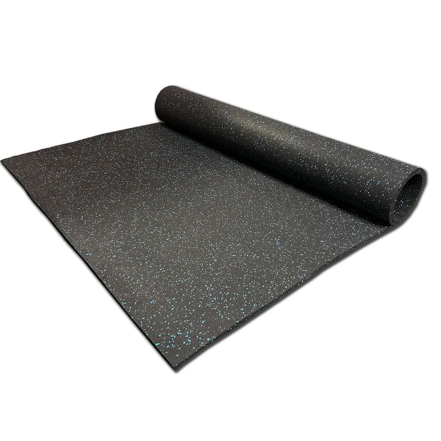 On Deck Sports Rollo de suelo de goma azul moteado de 0.315 in (4x10)